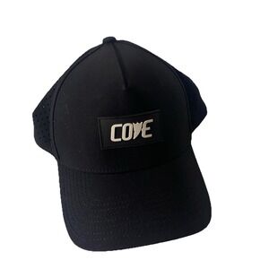 Cove Usa Shark tooth Apex Snapback Hat Black White